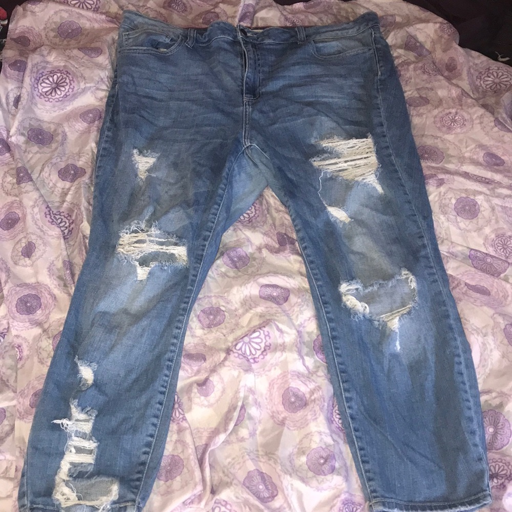 Ripped blue Jeans